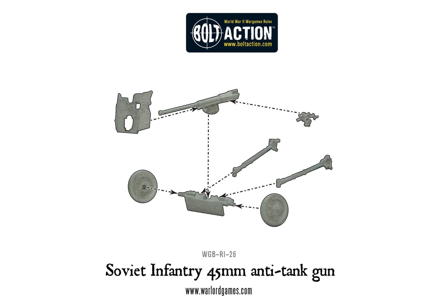 Soviet 45mm Anti Tank Gun